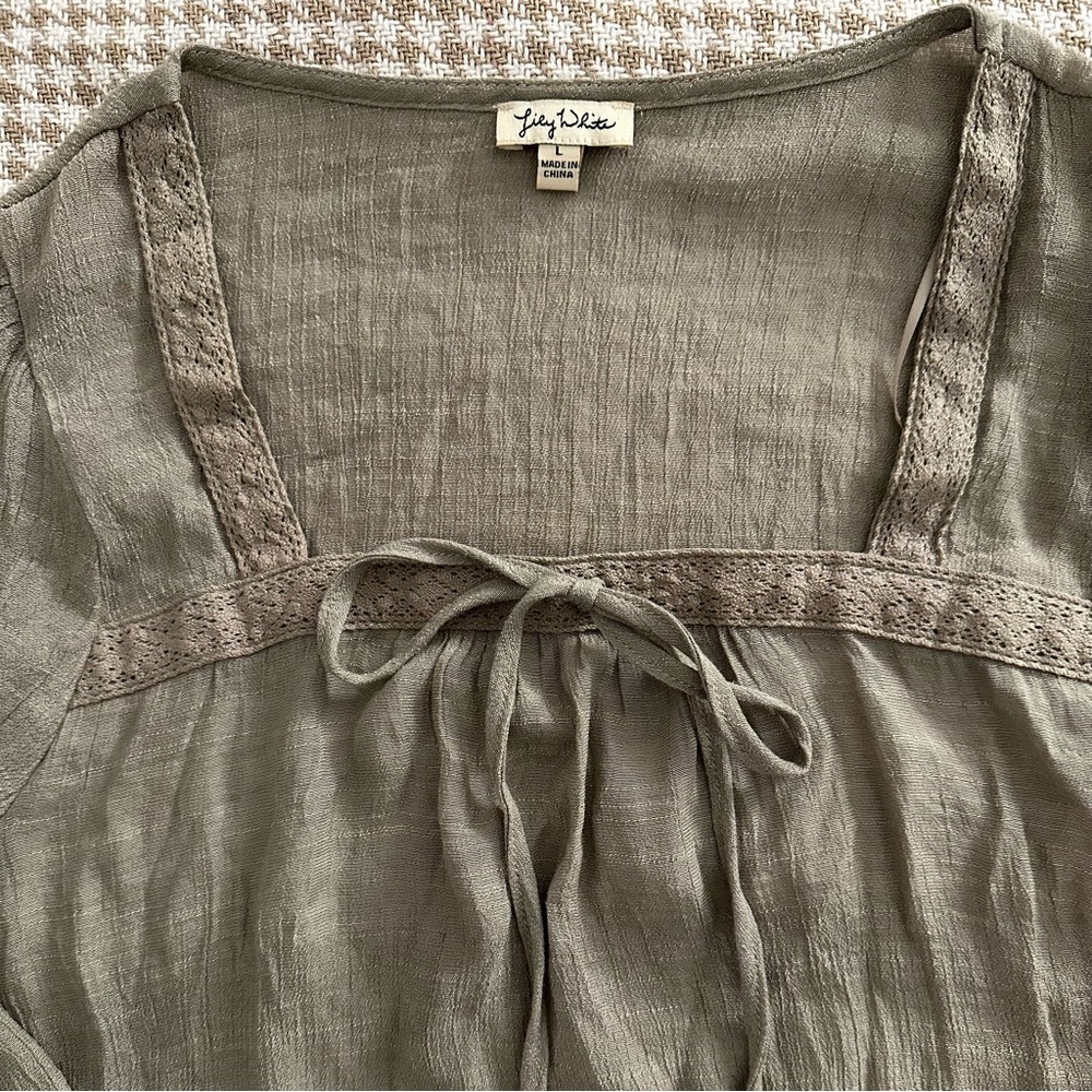 Green blouse